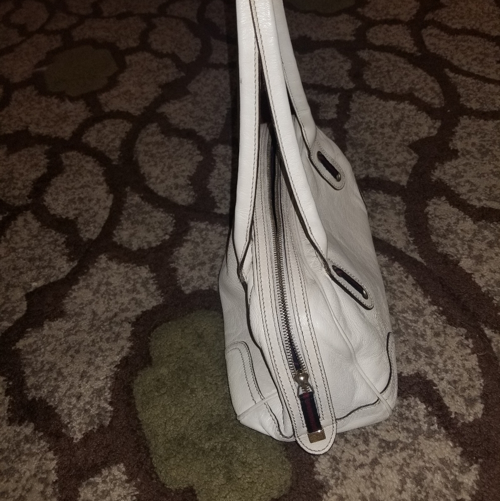 💌Gucci Off White Princy Boston Leather Handbag - Picture 13 of 15
